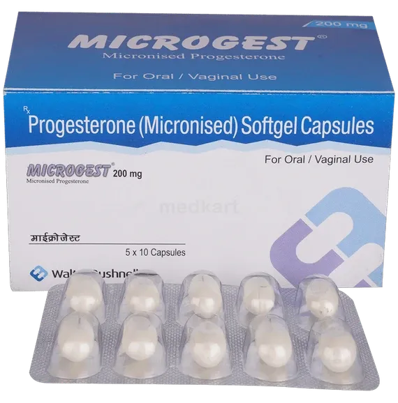 microgest 200mg capsule 10's